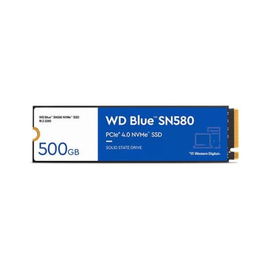 Western Digital Blue SN580 500gb M.2 NVMe Gen4 SSD